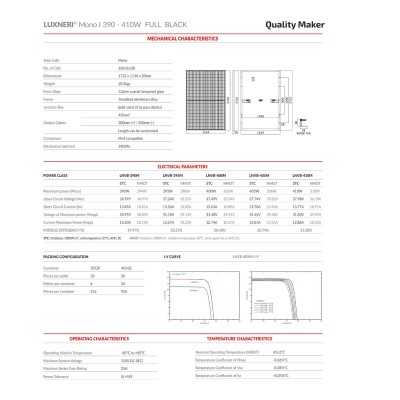 Luxen Solar 410W Full Black OF016425