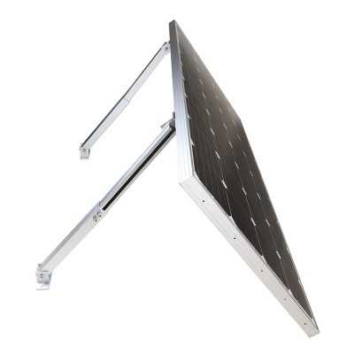 Solar panel support for flat roof mounting Inclination 10-60°