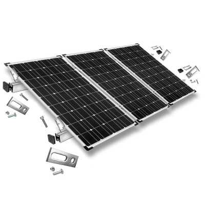 Mounting kit h35 with roof studs for pitched roof 3 frame 35 mm solar panels