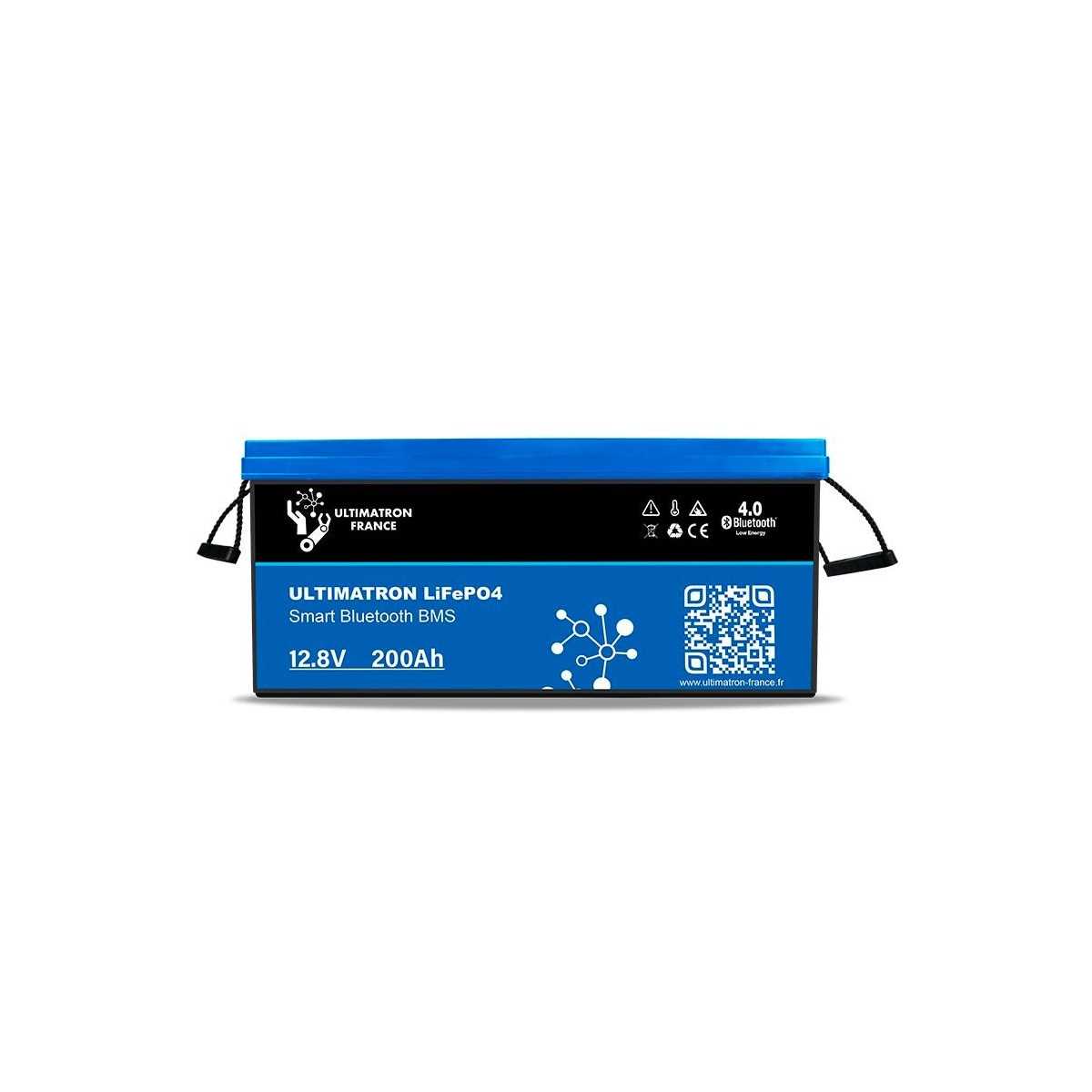Ultimatron LiFePO4 Batteria al Litio 12V 200Ah BMS Smart Bluetooth
