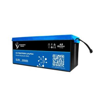 Ultimatron LiFePO4 Batteria al Litio 12V 200Ah BMS Smart Bluetooth