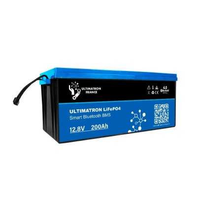 Ultimatron LiFePO4 Lithium Battery 12V 200Ah BMS Smart Bluetooth