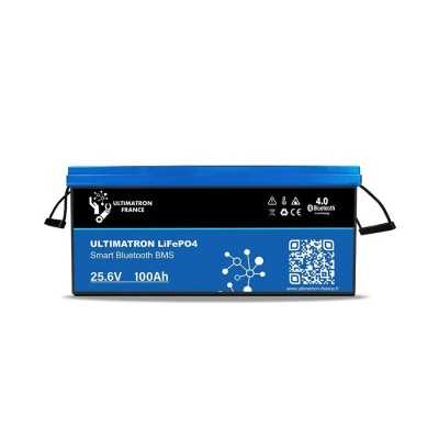 Ultimatron LiFePO4 Batteria al Litio 25.6V 100Ah BMS Smart Bluetooth