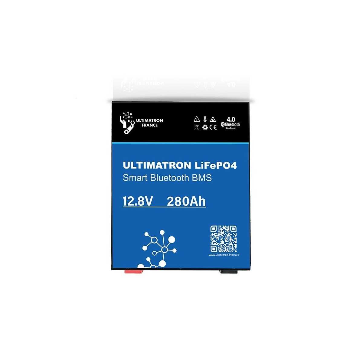 Ultimatron 12.8V 280Ah LiFePO4 Lithium Battery BMS Smart Bluetooth