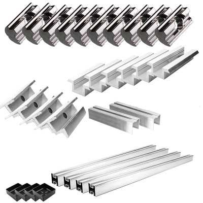 Mounting kit h30 adjustable with roof brackets (for tiles) for sloping roof 4 solar panels frame 30 mm