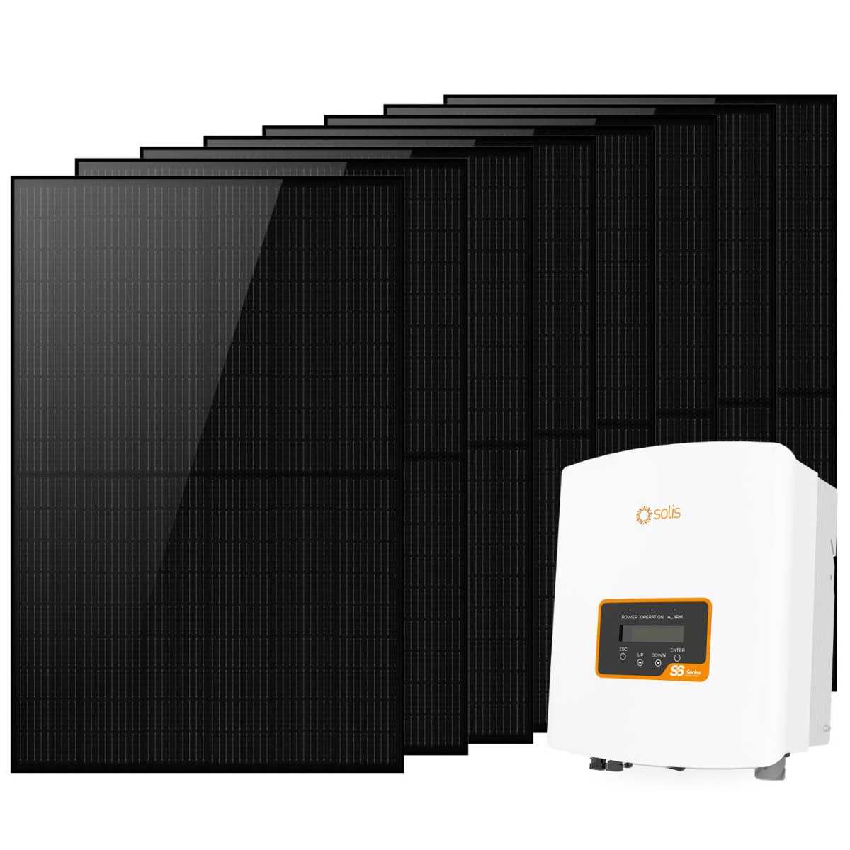 Kit Fotovoltaico monofase 3.2kW con Inverter Solis S6-GR1P3K-M 3kW