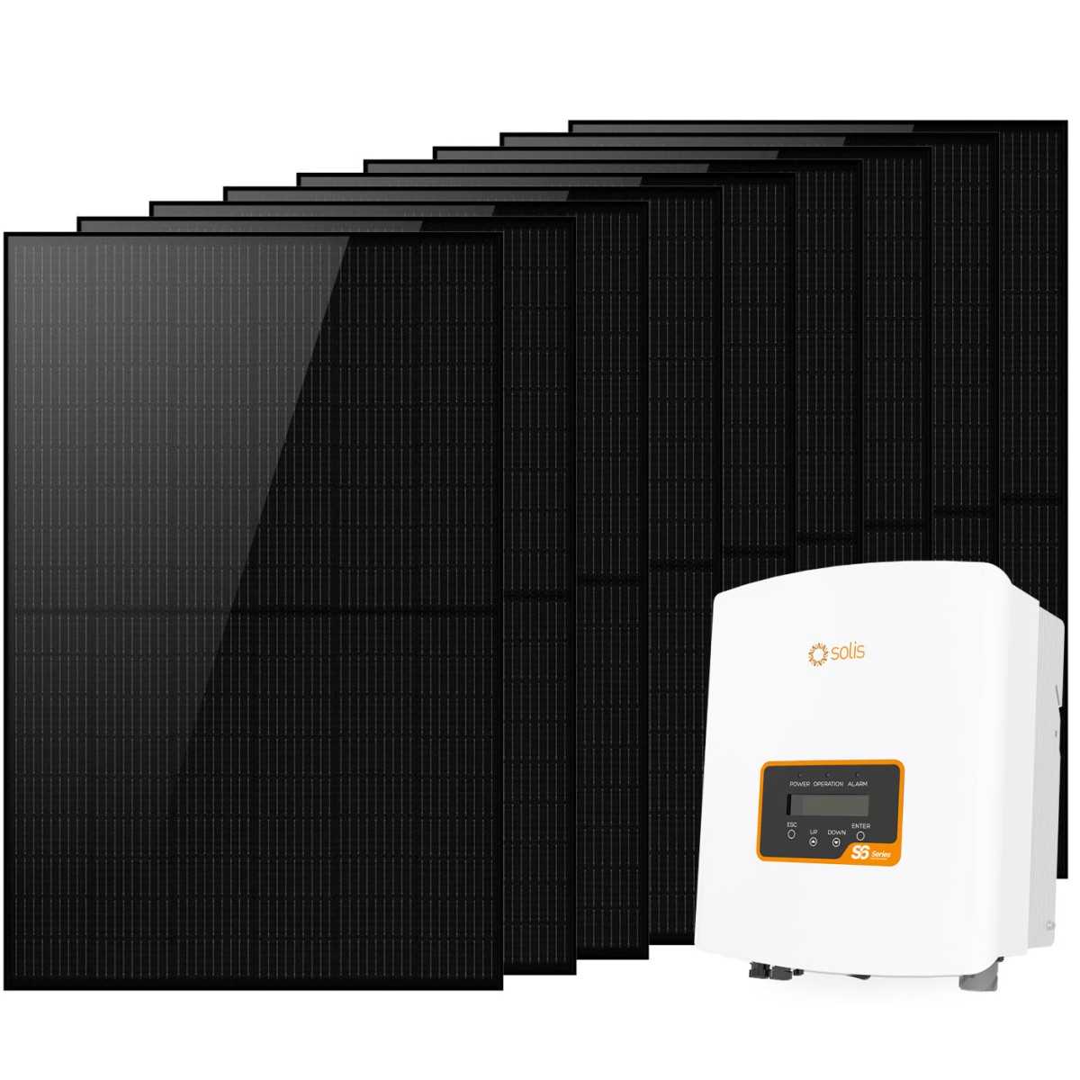 Kit Fotovoltaico monofase 3.6kW con Inverter Solis S6-GR1P3K-M 3kW