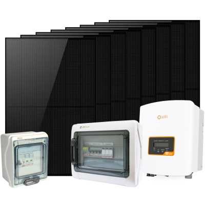 Kit Fotovoltaico monofase 3.2kW Solis 3kW Inverter Quadro 1000VDC 3kW